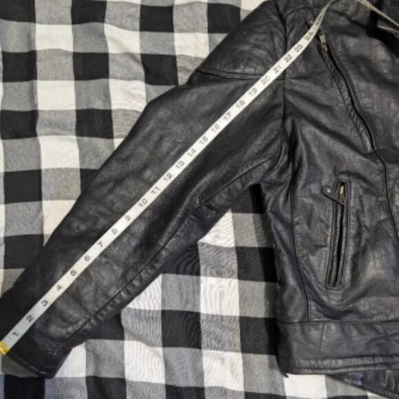 Vintage Black Leather Riding Jacket - Picture 7 of 10